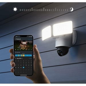 Camera IP Wireless exterior eufyCam Edge 2 FloodLight E340, 3K, IR, Night Vision, alb Camera IP Wireless exterior eufyCam Edge 2 FloodLight E340, 3K, IR, Night Vision, alb
