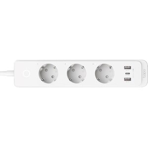 Prelungitor smart cu protectie TP-LINK Tapo P300, 3 prize, 2 x USB-A, 1 x USB-C, alb Prelungitor smart cu protectie TP-LINK Tapo P300, 3 prize, 2 x USB-A, 1 x USB-C, alb