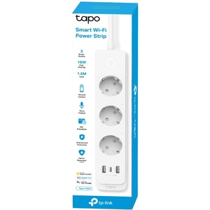Prelungitor smart cu protectie TP-LINK Tapo P300, 3 prize, 2 x USB-A, 1 x USB-C, alb Prelungitor smart cu protectie TP-LINK Tapo P300, 3 prize, 2 x USB-A, 1 x USB-C, alb