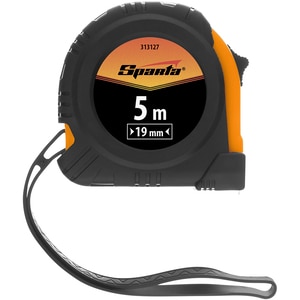Ruleta elastica SPARTA 313127, 5m x 18 mm, plastic, negru Ruleta elastica SPARTA 313127, 5m x 18 mm, plastic, negru