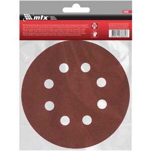Disc abraziv MTX 738069, perforat, P120, 125mm, 5 bucati Disc abraziv MTX 738069, perforat, P120, 125mm, 5 bucati