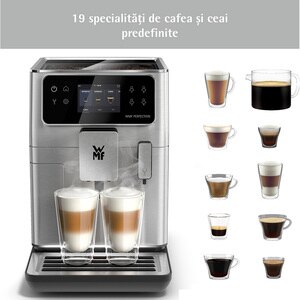 Espressor automat WMF Perfection 660 CP813D10, 3l, 1550W, 15 bar, argintiu-negru Espressor automat WMF Perfection 660 CP813D10, 3l, 1550W, 15 bar, argintiu-negru