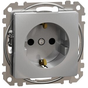 Priza SCHNEIDER Sedna Design SDD113021, IP20, Obturatoare, aluminiu Priza SCHNEIDER Sedna Design SDD113021, IP20, Obturatoare, aluminiu