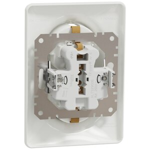Priza dubla SCHNEIDER Sedna Design SDD311221, IP20, Obturatoare, alb Priza dubla SCHNEIDER Sedna Design SDD311221, IP20, Obturatoare, alb