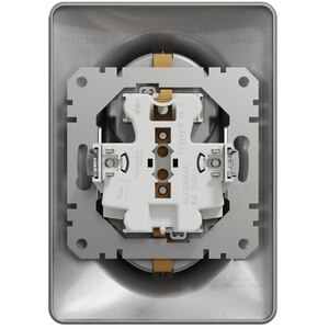 Priza dubla SCHNEIDER Sedna Design SDD313221, IP20, Obturatoare, aluminiu Priza dubla SCHNEIDER Sedna Design SDD313221, IP20, Obturatoare, aluminiu