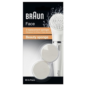 Rezerva perie faciala BRAUN Face Beauty Sponge SE80-B, 2 bucati Rezerva perie faciala BRAUN Face Beauty Sponge SE80-B, 2 bucati