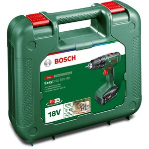 Masina de gaurit si insurubat (bormasina) BOSCH EasyDrill 18V-40, 1630rpm, mandrina Rapida, 32nm, 2Ah Masina de gaurit si insurubat (bormasina) BOSCH EasyDrill 18V-40, 1630rpm, mandrina Rapida, 32nm, 2Ah