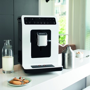 Espressor automat KRUPS Evidence EA891110, 2.3l, 1450W, 15 bar, alb-negru Espressor automat KRUPS Evidence EA891110, 2.3l, 1450W, 15 bar, alb-negru