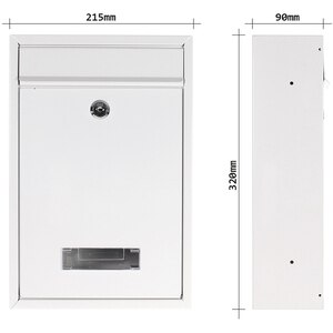 Cutie postala ROTTNER Tarvis, Inchidere cheie, 90 x 215 x 320 mm, alb Cutie postala ROTTNER Tarvis, Inchidere cheie, 90 x 215 x 320 mm, alb