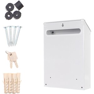 Cutie postala ROTTNER Udine, Inchidere cheie, 70 x 215 x 300 mm, alb Cutie postala ROTTNER Udine, Inchidere cheie, 70 x 215 x 300 mm, alb