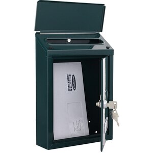 Cutie postala ROTTNER Udine, Inchidere cheie, 70 x 215 x 300 mm, verde Cutie postala ROTTNER Udine, Inchidere cheie, 70 x 215 x 300 mm, verde