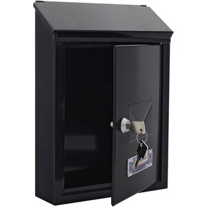 Cutie postala ROTTNER Udine, Inchidere cheie, 70 x 215 x 300 mm, negru Cutie postala ROTTNER Udine, Inchidere cheie, 70 x 215 x 300 mm, negru
