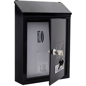 Cutie postala ROTTNER Udine, Inchidere cheie, 70 x 215 x 300 mm, negru Cutie postala ROTTNER Udine, Inchidere cheie, 70 x 215 x 300 mm, negru