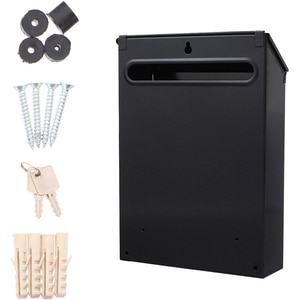 Cutie postala ROTTNER Udine, Inchidere cheie, 70 x 215 x 300 mm, negru Cutie postala ROTTNER Udine, Inchidere cheie, 70 x 215 x 300 mm, negru
