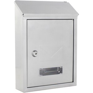 Cutie postala ROTTNER Udine, Inchidere cheie, 70 x 215 x 300 mm, argintiu Cutie postala ROTTNER Udine, Inchidere cheie, 70 x 215 x 300 mm, argintiu