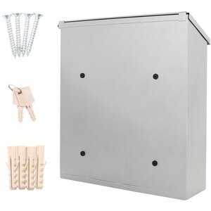 Cutie postala ROTTNER Bolzano, Inchidere cheie, 115 x 365 x 400 mm, argintiu Cutie postala ROTTNER Bolzano, Inchidere cheie, 115 x 365 x 400 mm, argintiu