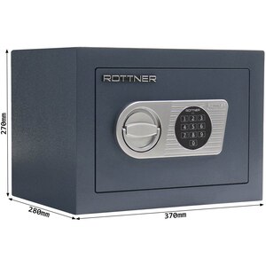 Seif certificat antiefractie ROTTNER Samoa 26, Inchidere electronica, 280 x 370 x 270 mm, antracit Seif certificat antiefractie ROTTNER Samoa 26, Inchidere electronica, 280 x 370 x 270 mm, antracit