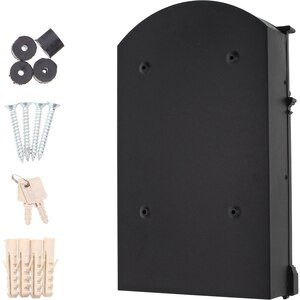Cutie postala ROTTNER Ashford, Inchidere cheie, 90 x 260 x 410 mm, negru Cutie postala ROTTNER Ashford, Inchidere cheie, 90 x 260 x 410 mm, negru