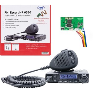 Statie radio CB PNI Escort HP 6550, 4W, ASQ reglabil, modul ecou Statie radio CB PNI Escort HP 6550, 4W, ASQ reglabil, modul ecou