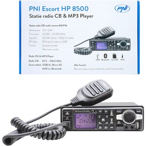 Statie radio CB PNI Escort HP 8500, 4W, ASQ reglabil, AM-FM Statie radio CB PNI Escort HP 8500, 4W, ASQ reglabil, AM-FM