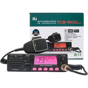 Statie radio CB TTI TCB-900 Evo, 4W, ASQ reglabil, FM, AM Statie radio CB TTI TCB-900 Evo, 4W, ASQ reglabil, FM, AM