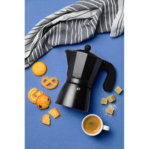 Espressor aragaz SAN IGNACIO Florencia SG-3516, 6 cesti, aluminiu, negru Espressor aragaz SAN IGNACIO Florencia SG-3516, 6 cesti, aluminiu, negru