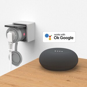 Priza inteligenta de exterior HAMA 00176624, Wi-Fi, 2300W, 10A, IP44, gri Priza inteligenta de exterior HAMA 00176624, Wi-Fi, 2300W, 10A, IP44, gri