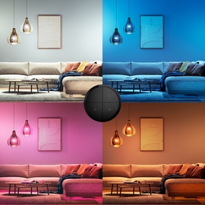 Intrerupator smart PHILIPS HUE Tap 8719514440937, 4 butoane configurabile, Wi-Fi, Touch, negru Intrerupator smart PHILIPS HUE Tap 8719514440937, 4 butoane configurabile, Wi-Fi, Touch, negru