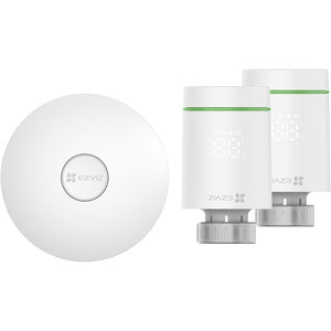 Kit termostat de calorifer EZVIZ T55, hub A3, Wi-Fi, ZigBee, alb Kit termostat de calorifer EZVIZ T55, hub A3, Wi-Fi, ZigBee, alb
