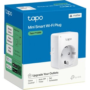 Priza inteligenta TP-LINK Mini TAPO P100M, Wi-Fi, 2300W, 10A, alb Priza inteligenta TP-LINK Mini TAPO P100M, Wi-Fi, 2300W, 10A, alb
