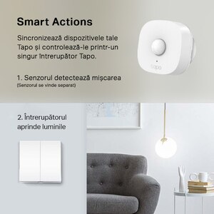 Intrerupator smart TP-LINK Tapo S220, Wi-Fi, alb Intrerupator smart TP-LINK Tapo S220, Wi-Fi, alb