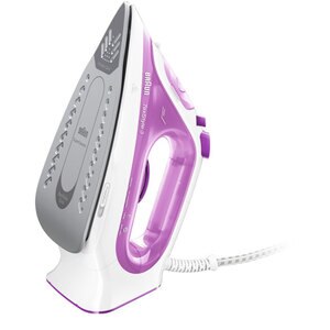 Fier de calcat BRAUN TexStyle 3 SI3030PU, 2300W, 140g/min, 270ml, talpa SuperCeramic, mov-alb Fier de calcat BRAUN TexStyle 3 SI3030PU, 2300W, 140g/min, 270ml, talpa SuperCeramic, mov-alb
