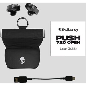 Casti SKULLCANDY Push 720, True Wireless, Bluetooth, Open-ear, Microfon, Black Silver Casti SKULLCANDY Push 720, True Wireless, Bluetooth, Open-ear, Microfon, Black Silver