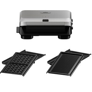 Sandwich maker BRAUN SM5006, 800W, 2 placi detasabile, negru-argintiu Sandwich maker BRAUN SM5006, 800W, 2 placi detasabile, negru-argintiu
