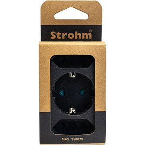Adaptor priza STROHM, IP20, 3680W, negru Adaptor priza STROHM, IP20, 3680W, negru