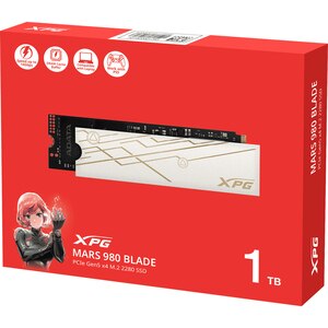 Solid-State Drive (SSD) ADATA XPG Mars 980 Blade, 1TB, PCI Express 5.0 x4, M.2, SMAR-980B-1TCS Solid-State Drive (SSD) ADATA XPG Mars 980 Blade, 1TB, PCI Express 5.0 x4, M.2, SMAR-980B-1TCS