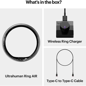Smart Ring ULTRAHUMAN Ring Air, marimea 9, Silver Smart Ring ULTRAHUMAN Ring Air, marimea 9, Silver