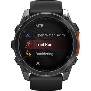 Smartwatch GARMIN Fenix 8, 51mm, AMOLED, Glass, Otel inoxidabil, GPS, Android/iOS, Slate Gray Black Smartwatch GARMIN Fenix 8, 51mm, AMOLED, Glass, Otel inoxidabil, GPS, Android/iOS, Slate Gray Black
