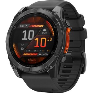 Smartwatch GARMIN Fenix 8, 51mm, AMOLED, Glass, Otel inoxidabil, GPS, Android/iOS, Slate Gray Black Smartwatch GARMIN Fenix 8, 51mm, AMOLED, Glass, Otel inoxidabil, GPS, Android/iOS, Slate Gray Black