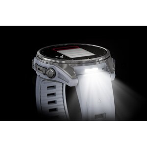 Smartwatch GARMIN Fenix 8, 43mm, AMOLED, Glass, Otel inoxidabil, GPS, Android/iOS, Whitestone Smartwatch GARMIN Fenix 8, 43mm, AMOLED, Glass, Otel inoxidabil, GPS, Android/iOS, Whitestone