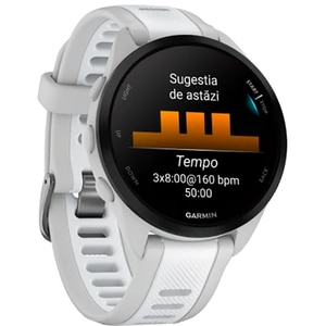 Smartwatch GARMIN Forerunner 165 43mm, GPS, Android/iOS, silicon, Mist Gray/Whitestone Smartwatch GARMIN Forerunner 165 43mm, GPS, Android/iOS, silicon, Mist Gray/Whitestone