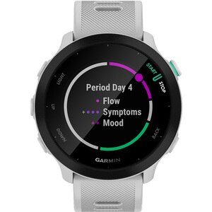 Smartwatch GARMIN Forerunner 55 42mm, GPS, Android/iOS, silicon, White Smartwatch GARMIN Forerunner 55 42mm, GPS, Android/iOS, silicon, White