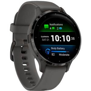 Smartwatch GARMIN Venu 3S 41mm, Wi-Fi, GPS, Android/iOS, silicon, Pebble Gray/Slate Smartwatch GARMIN Venu 3S 41mm, Wi-Fi, GPS, Android/iOS, silicon, Pebble Gray/Slate