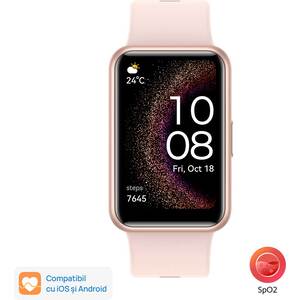 Smartwatch HUAWEI Watch Fit Special Edition, GPS, Android/iOS, silicon, Nebula Pink Smartwatch HUAWEI Watch Fit Special Edition, GPS, Android/iOS, silicon, Nebula Pink