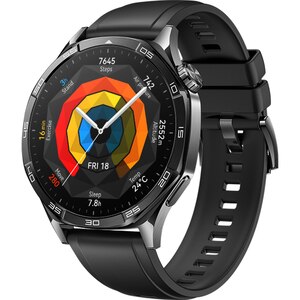 Smartwatch HUAWEI Watch GT 5 46mm, GPS, Android/iOS, Black Fluoroelastomer Strap Smartwatch HUAWEI Watch GT 5 46mm, GPS, Android/iOS, Black Fluoroelastomer Strap