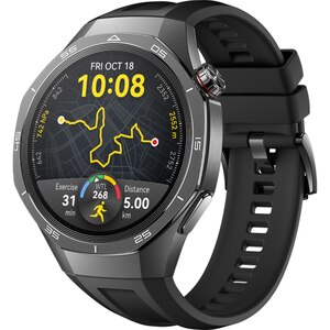 Smartwatch HUAWEI Watch GT 5 Pro 46mm, GPS, Android/iOS, Black Fluoroelastomer Strap Smartwatch HUAWEI Watch GT 5 Pro 46mm, GPS, Android/iOS, Black Fluoroelastomer Strap