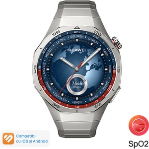 Smartwatch HUAWEI Watch GT 5 Pro 46mm, GPS, Android/iOS, Titanium Strap Smartwatch HUAWEI Watch GT 5 Pro 46mm, GPS, Android/iOS, Titanium Strap