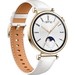 Smartwatch HUAWEI Watch GT4 41mm, GPS, Android/iOS, White Leather Strap Smartwatch HUAWEI Watch GT4 41mm, GPS, Android/iOS, White Leather Strap