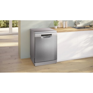 Masina de spalat vase independenta BOSCH SMS4HVI14E, 14 seturi, 6 programe, 60 cm, Clasa C, inox anti-amprenta Masina de spalat vase independenta BOSCH SMS4HVI14E, 14 seturi, 6 programe, 60 cm, Clasa C, inox anti-amprenta