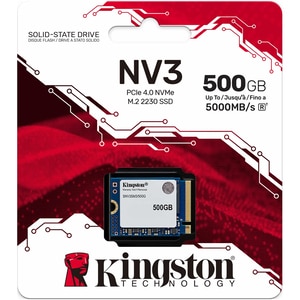 Solid-State Drive (SSD) KINGSTON NV3, 500GB, PCI-Express 4.0 x4, M.2 2230, SNV3SM3/500G Solid-State Drive (SSD) KINGSTON NV3, 500GB, PCI-Express 4.0 x4, M.2 2230, SNV3SM3/500G